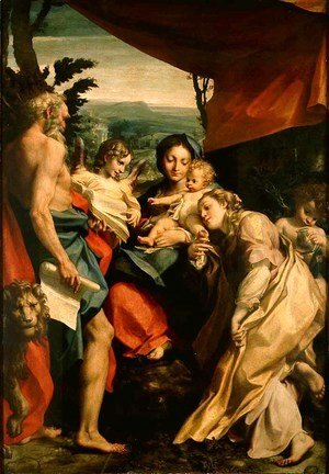 Correggio (Antonio Allegri) - Madonna with St. Jerome