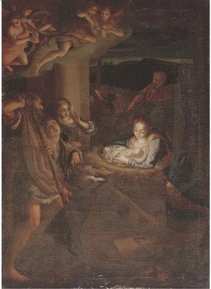 Correggio (Antonio Allegri) - The Adoration of the Shepherds