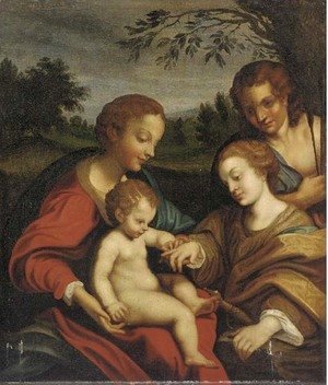 Correggio (Antonio Allegri) - The Mystic Marriage of Saint Catherine 2
