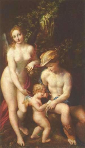 Correggio (Antonio Allegri) - Venus, Mercury and Cupid