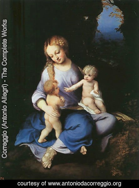 Correggio (Antonio Allegri) - Madonna and Child with the Young Saint John 1516