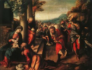 Correggio (Antonio Allegri) - The Adoration of the Magi 1516