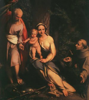 The Rest on the Flight to Egypt with Saint Francis 1517,