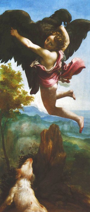 Correggio (Antonio Allegri) - Abduction of Ganymede (Ratto di Ganimede)