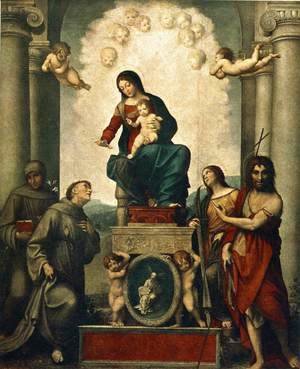 Correggio (Antonio Allegri) - Madonna with St. Francis