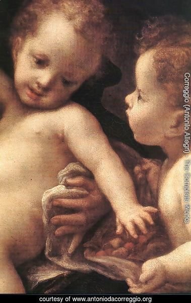 Virgin and Child with an Angel (detail)