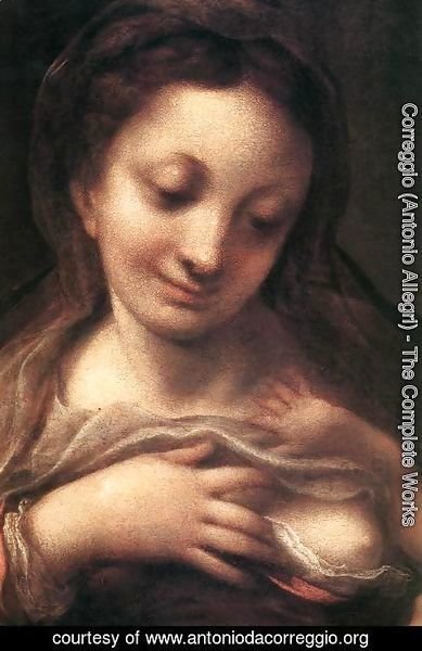 Correggio (Antonio Allegri) - Virgin and Child with an Angel (Madonna del Latte) 2