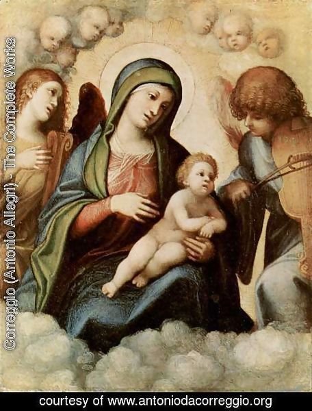 Correggio (Antonio Allegri) - Madonna and Child with Angels c.1510-15