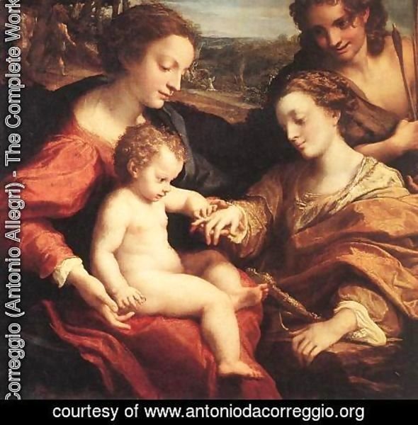 Correggio (Antonio Allegri) - The Mystic Marriage of St. Catherine of Alexandria, c.1526-27