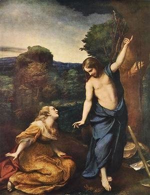 Correggio (Antonio Allegri) - Noli Me Tangere, c.1534