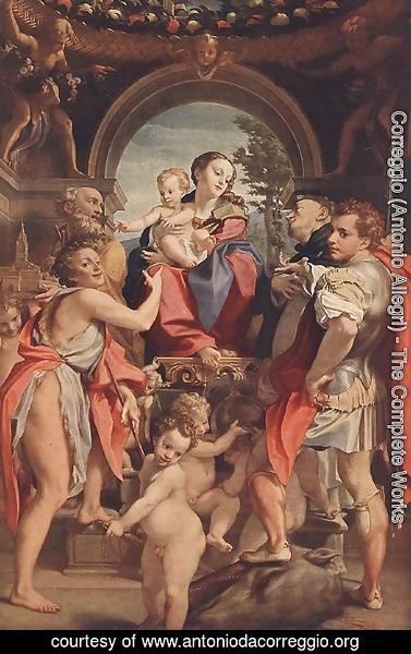 Correggio (Antonio Allegri) - Madonna with St George
