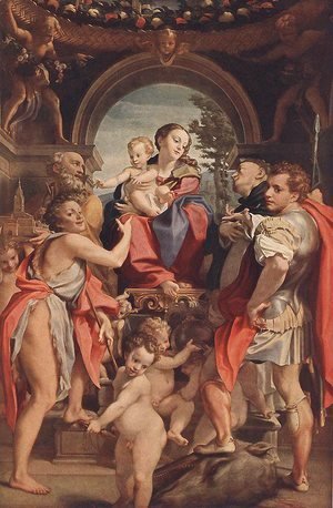 Correggio (Antonio Allegri) - Madonna with St George