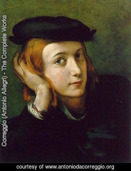 Correggio (Antonio Allegri) - Portrait of a Young Man