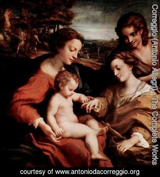 Correggio (Antonio Allegri) - Mystical Marriage of St. Catherine of Alexandria with Christ