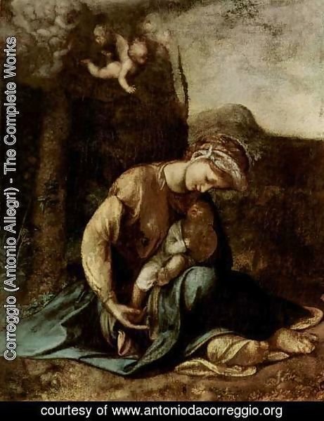 Correggio (Antonio Allegri) - The Gypsy Madonna