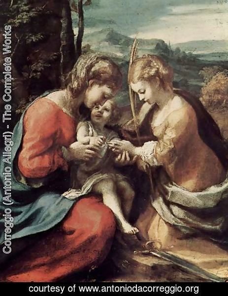 Correggio (Antonio Allegri) - The Mystical Marriage of St. Catherine of Alexandria