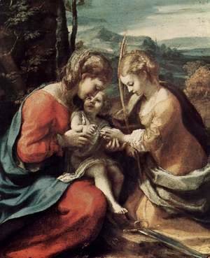 Correggio (Antonio Allegri) - The Mystical Marriage of St. Catherine of Alexandria