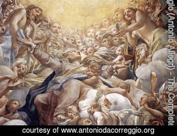 Correggio (Antonio Allegri) - Assumption of the Virgin (detail)