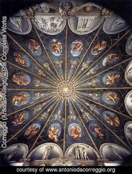 Correggio (Antonio Allegri) - Ceiling of the Camera di San Paolo