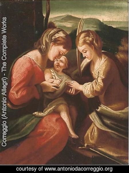 Correggio (Antonio Allegri) - The Mystic Marriage of Saint Catherine