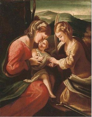 Correggio (Antonio Allegri) - The Mystic Marriage of Saint Catherine