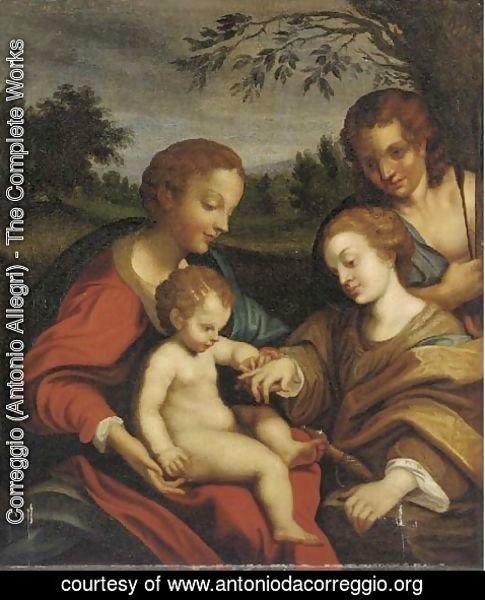Correggio (Antonio Allegri) - The Mystic Marriage of Saint Catherine 2