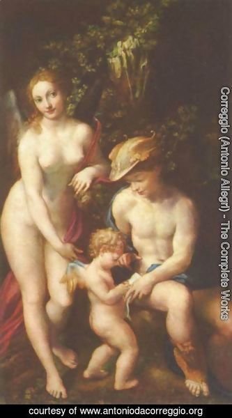 Correggio (Antonio Allegri) - Venus, Mercury and Cupid