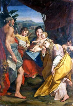 Correggio (Antonio Allegri) - The Mystic Marriage of St. Catherine