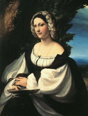 Correggio (Antonio Allegri) - Portrait of a Gentlewoman 1517