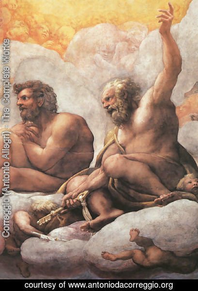 Correggio (Antonio Allegri) - The Apostles Peter And Paul  Detail Of Cupola Fresco