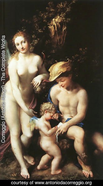 Correggio (Antonio Allegri) - The Education of Cupid 1528