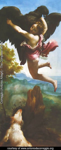 Correggio (Antonio Allegri) - Abduction of Ganymede (Ratto di Ganimede)